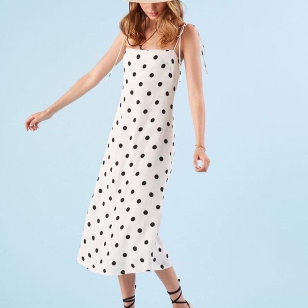 Reformation Polka Dot  Finley Dress 0